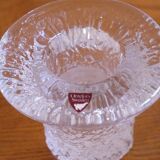 Pair of Scandinavian glass candle holders from Orrefors