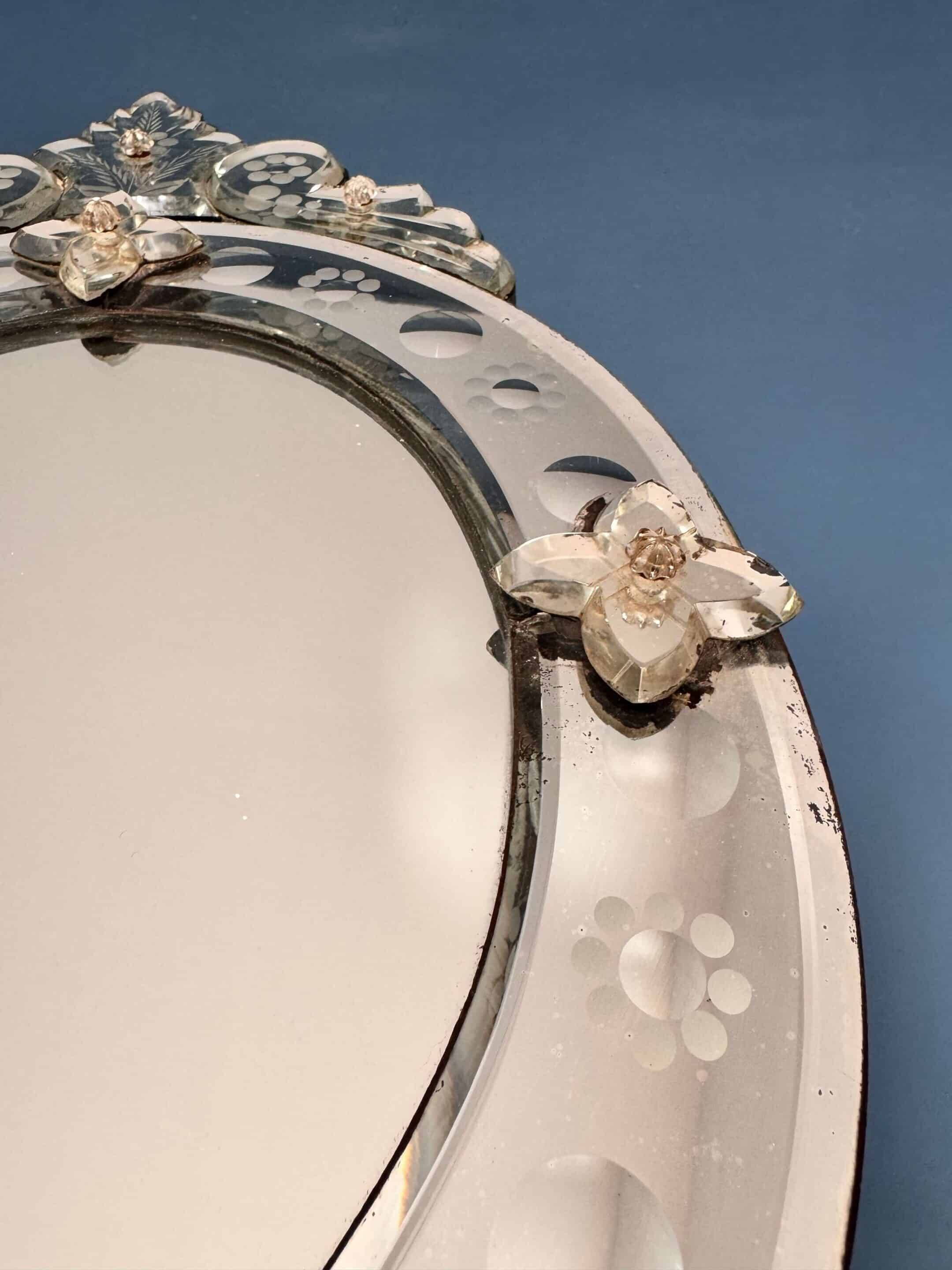 Antique Venetian wall mirror, early 20th century.