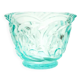 Vase Art Déco, cristal d'uranium, Moser, Tchécoslovaquie, années 1930