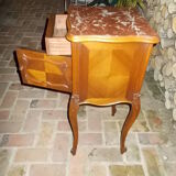 Walnut bedside table