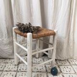 Stool straw sitting bohemian