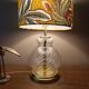 Hollywood Regency style lamp | Chic printed botanical lampshade