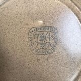 Set of 6 hollow stoneware plates