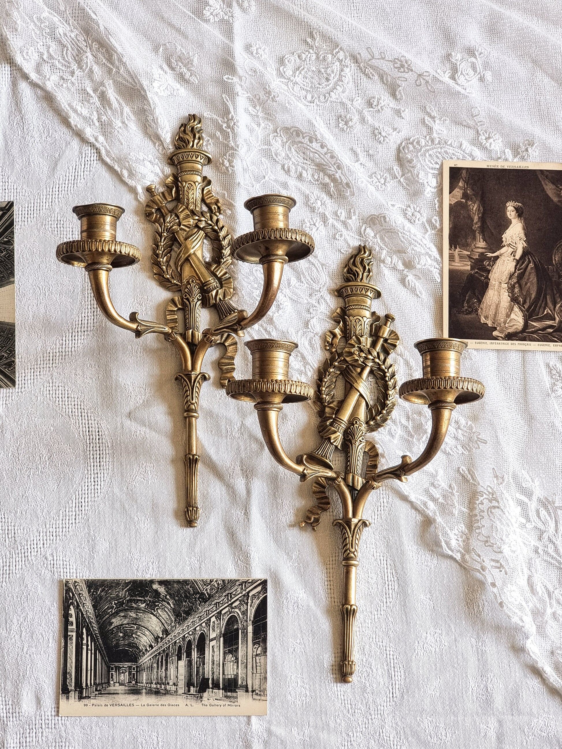 Empire wall sconces