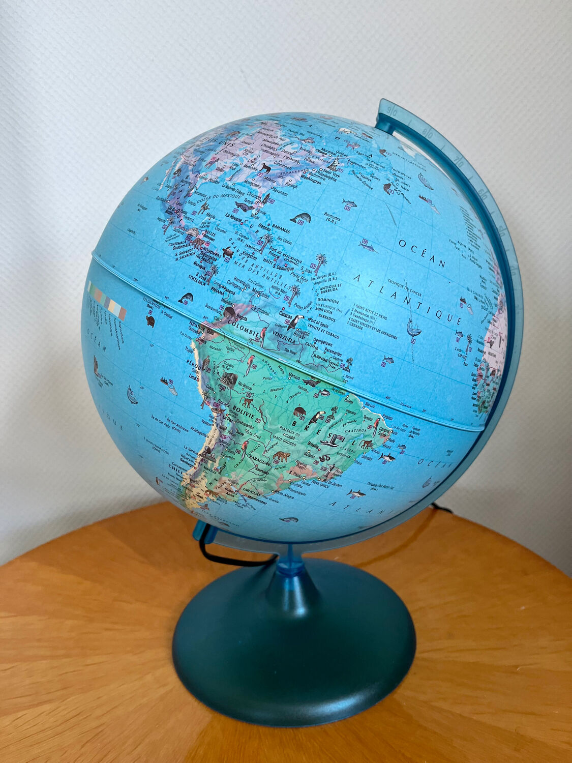 Luminous terrestrial globe 1970