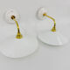 Opaline wall lights