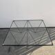 Alanda style square black metal coffee table