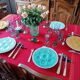 6 assiettes à huîtres pastels proceram