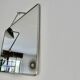 Very old XXL barber mirror with chain, art deco 40s 50s