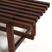 Slat bench in fine wood, 1970s