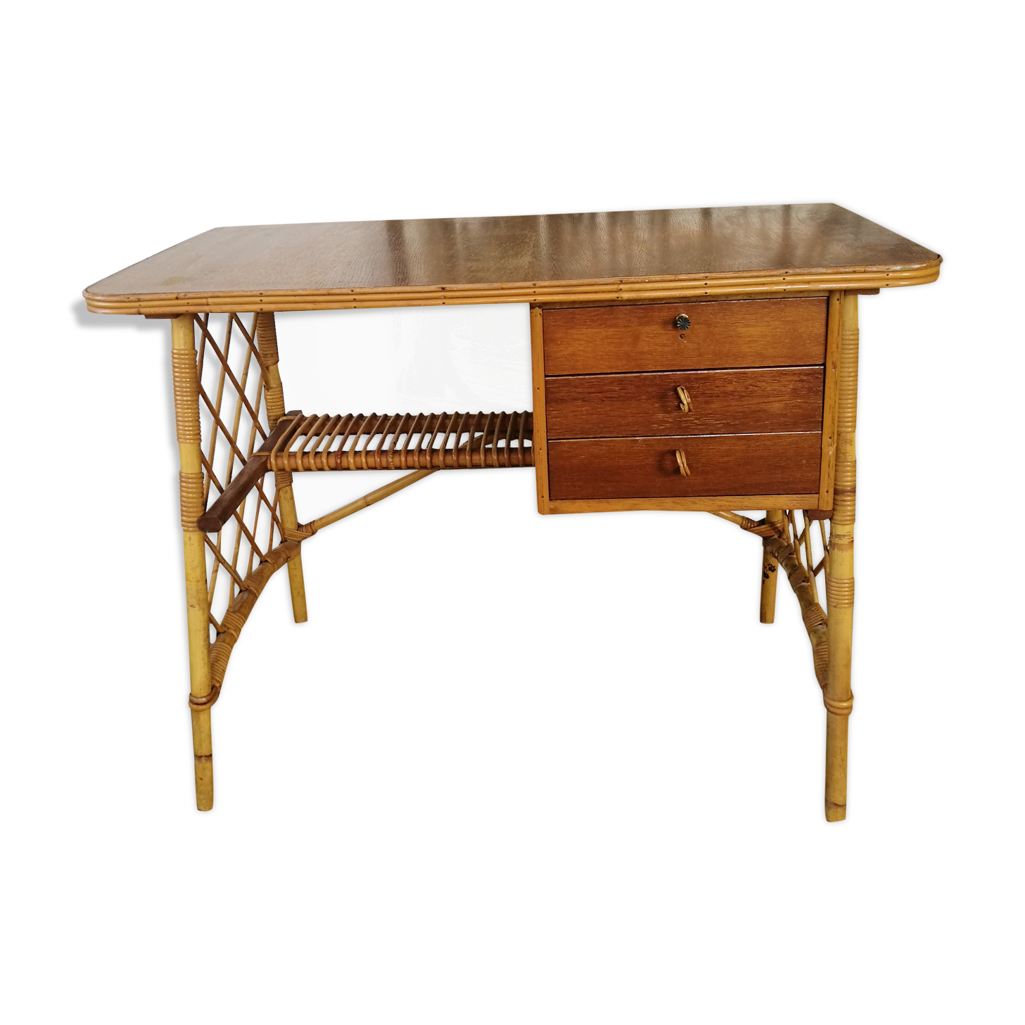 Bureau en rotin
