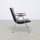 Vintage Lounge Chair in Leatherette and Metal, 1960s