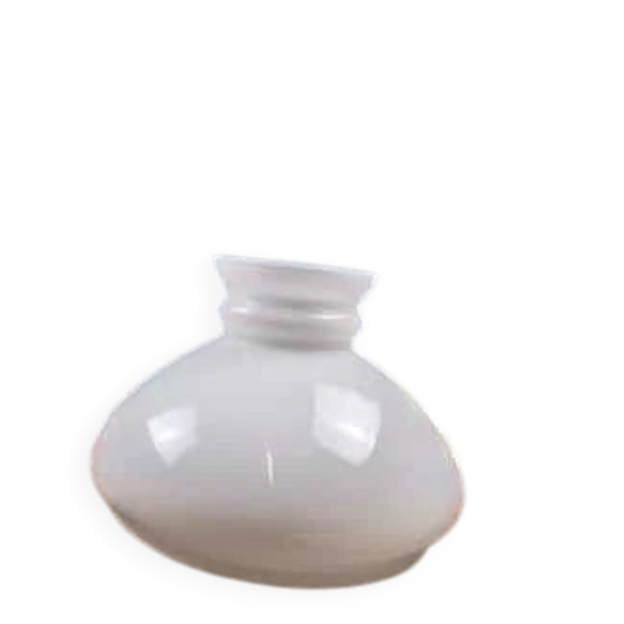Large vintage white opal glass globe – Retro pendant lampshade