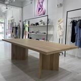 Solid oak dining table
