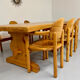 Set of 6 solid pine chairs in Scandinavian design by Reiner Daumiller vintage