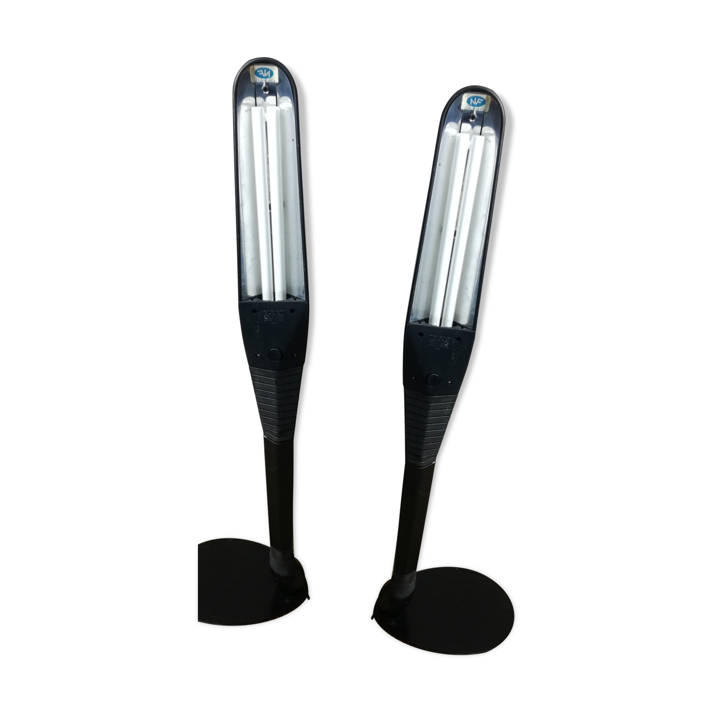 Pair of Cobra Manade 80s design lamps