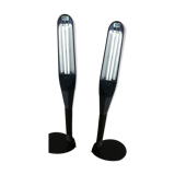 Pair of Cobra Manade 80s design lamps