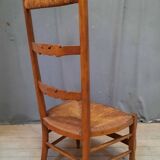 Straw fireside chair