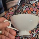 Porcelain cup and plate