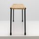Carl Aubock side table, bench for flowering plants, iron, rattan, wicker, Austria, 1950s