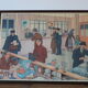 School illustration life scene – At the post office – Rossignol 60s