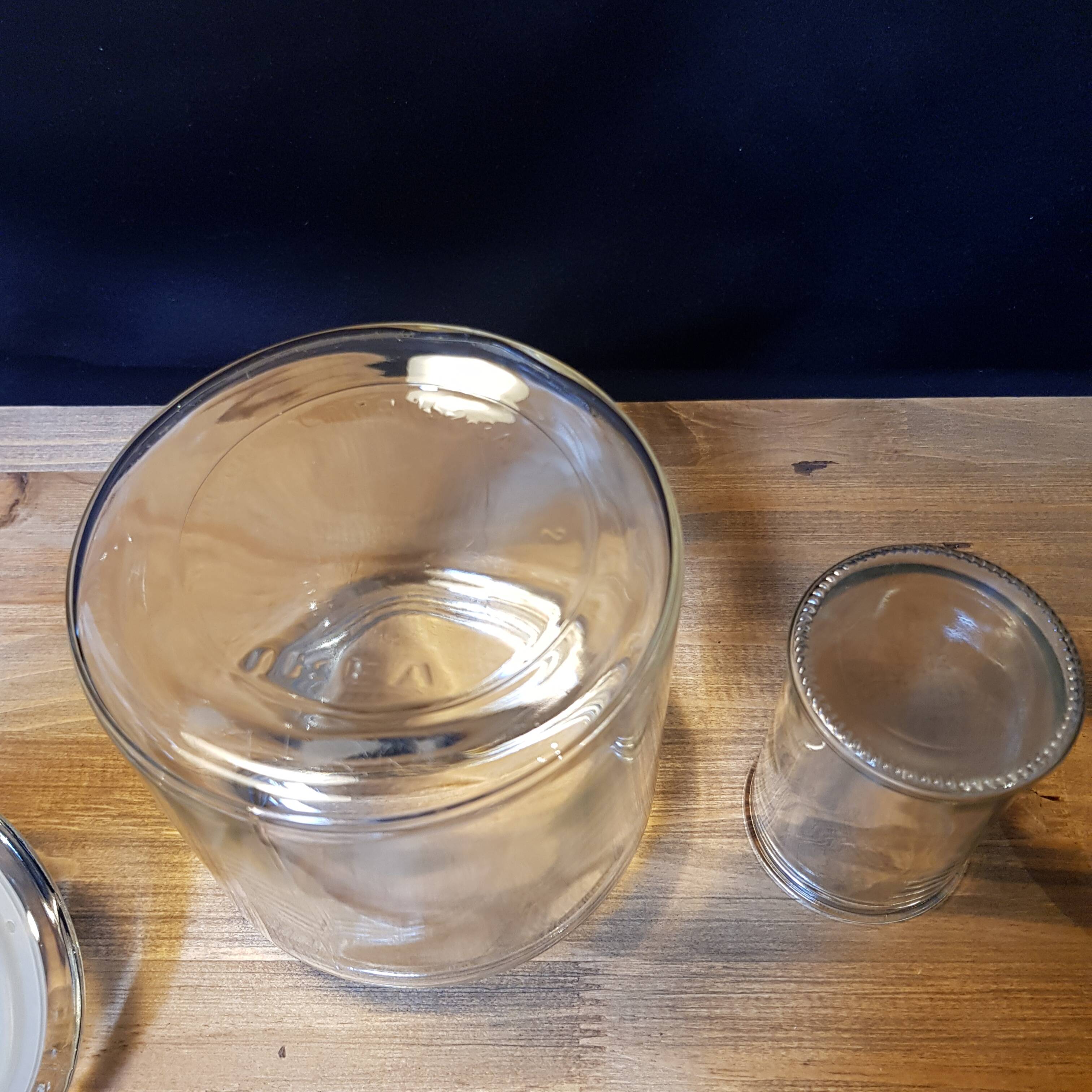 Duo glass candy boxes
