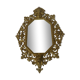 19th century bronze mirror with ancient angelot 33x46cm