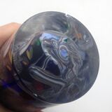 Boheme vase in multicolored thick glass splashes height 27 cm