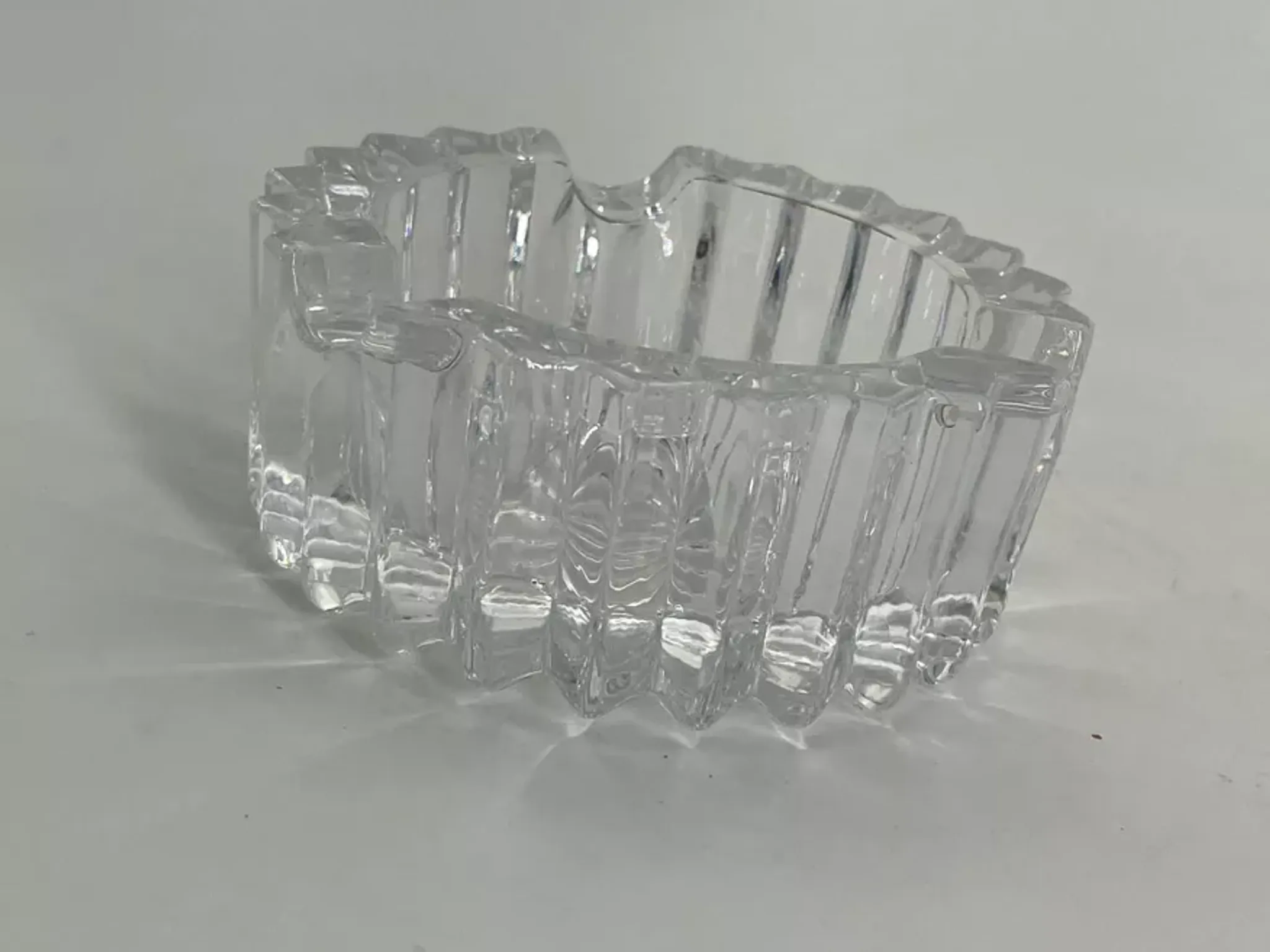 Cendrier/ vide poche en cristal vintage
