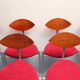 Ensemble de 6 chaises de salle à manger des années 1980