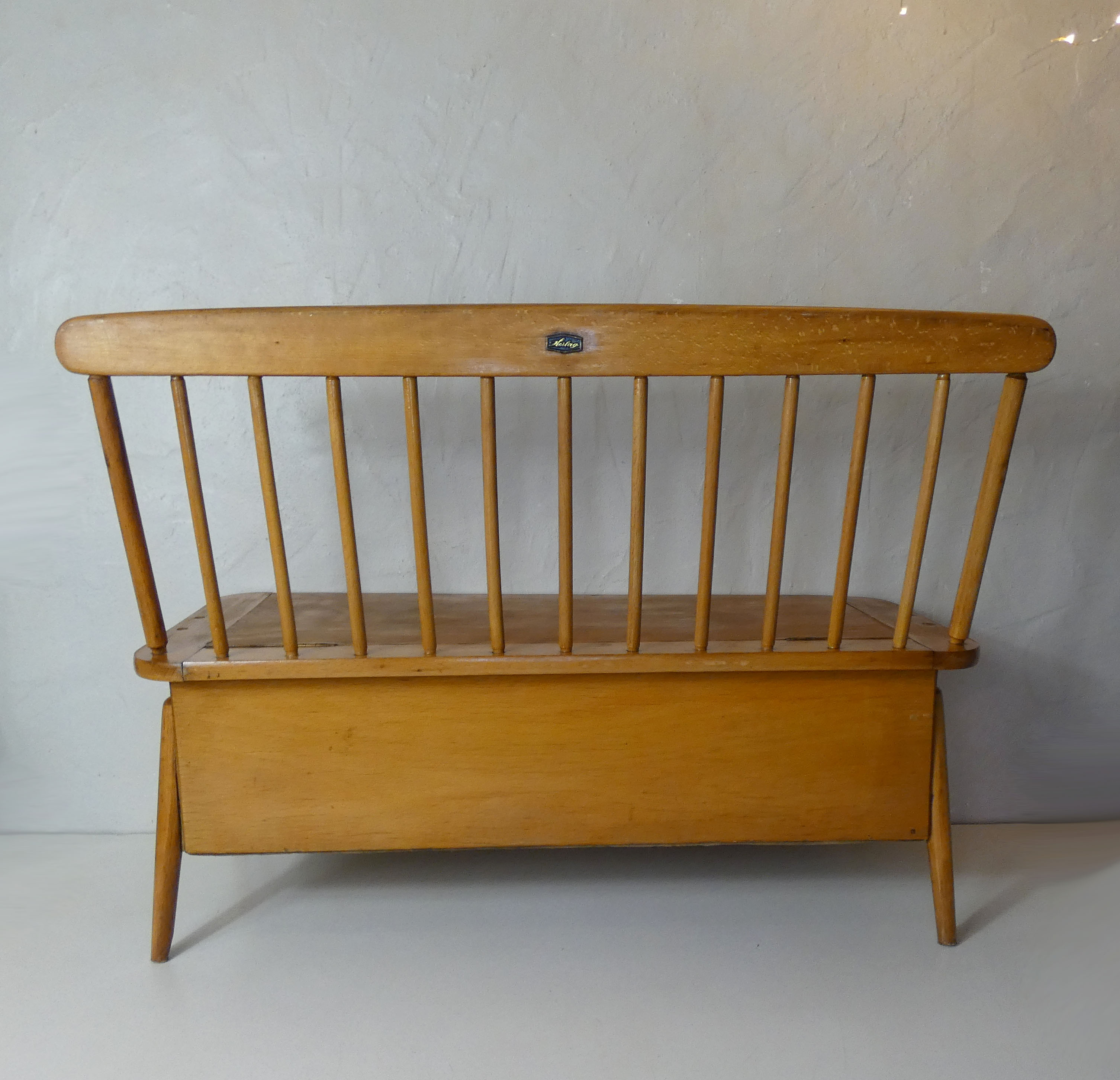 Old wooden bench for children