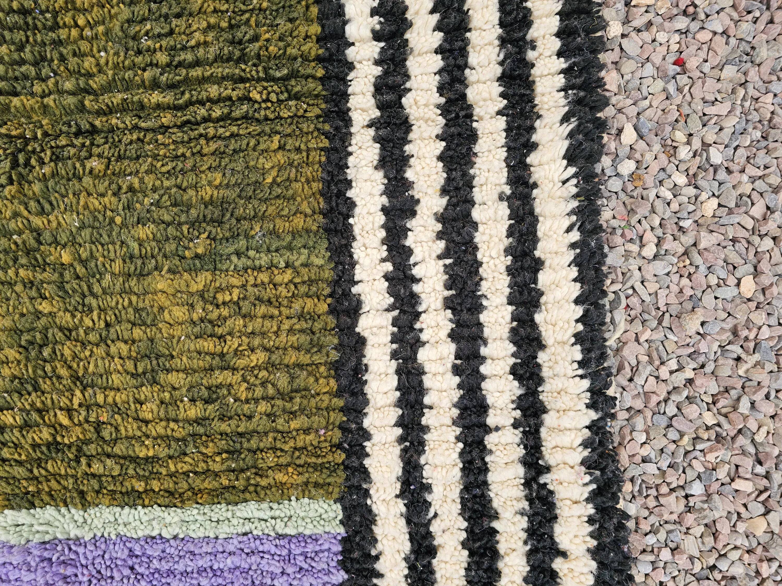 Tapis artisanal berbère fait main 2.5x1.5 m