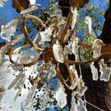 Chandelier with 6 tassels