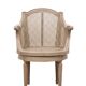 Louis XVI style barrel Cane Office desk chair rotatable