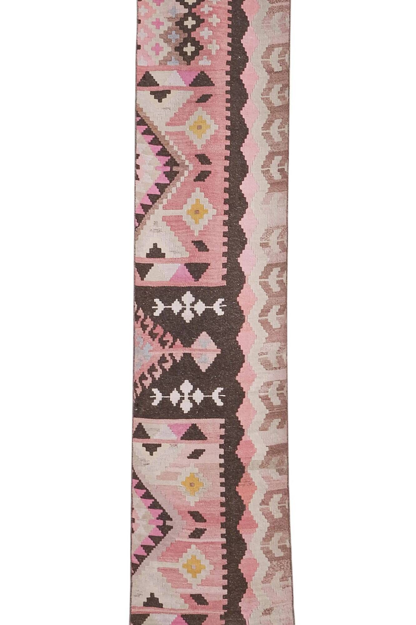 Vintage Turkish hallway rug 70x600 cm
