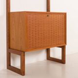 Poul Cadovius free standing wall unit for Cado, 1960s