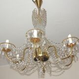 Brass chandelier, 1960s