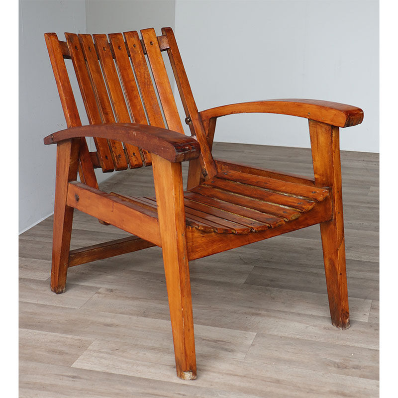 Vintage wooden armchair 1950