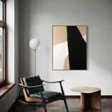 Large abstract painting BW1 100x73cm