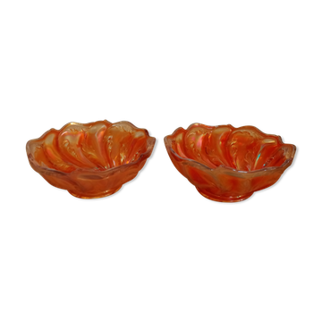 Carnival glass bowls