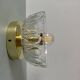 Vintage molded glass lampshade wall light - tableware collection -