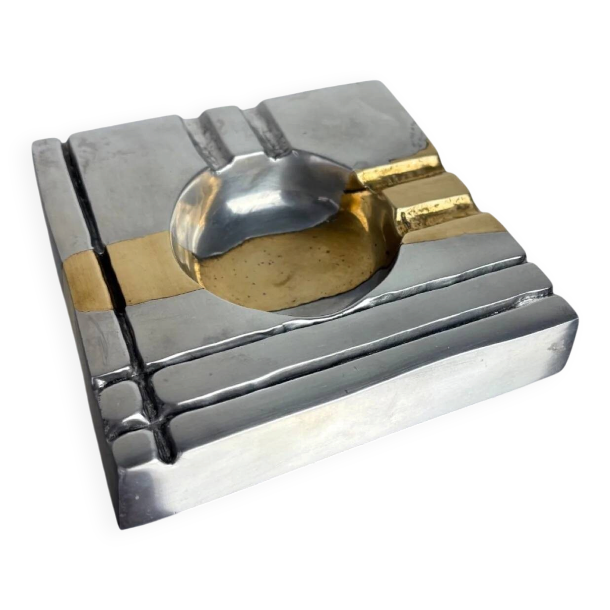 Brutalist ashtray by Art3, Spain, 1970s