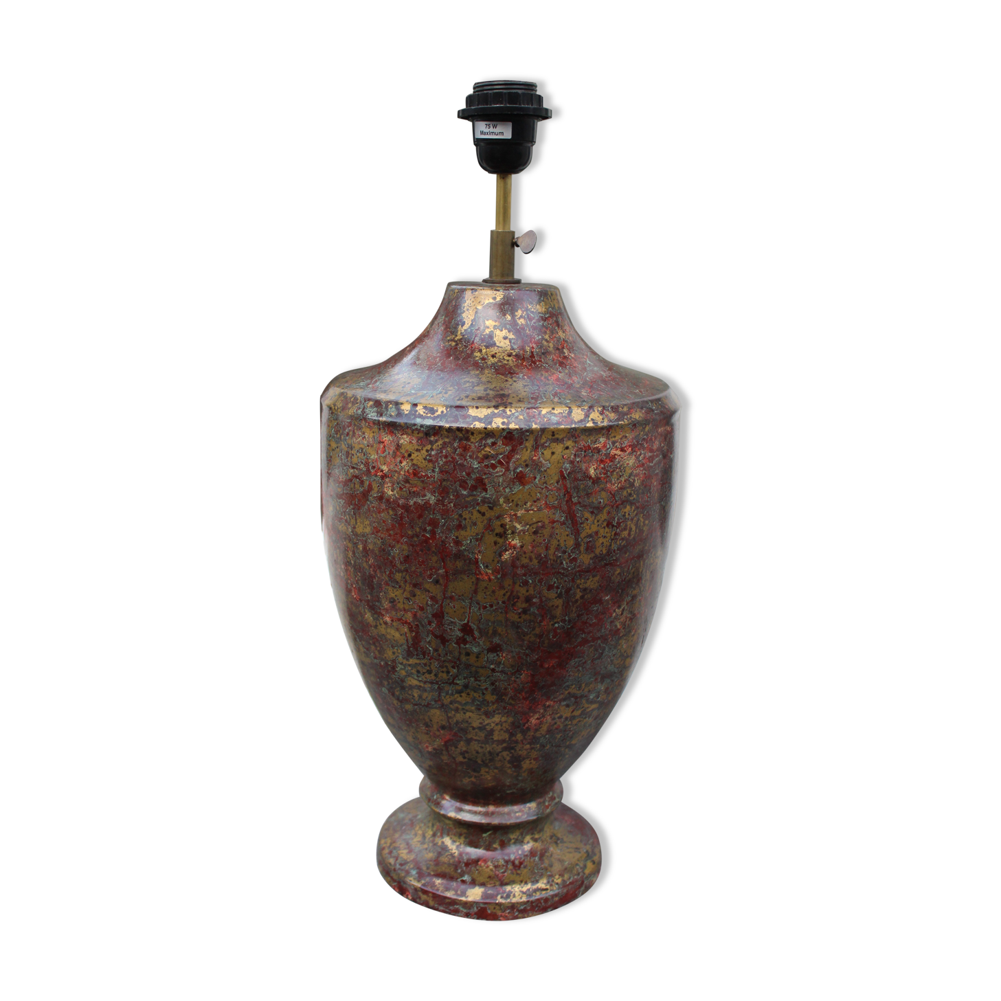 Earthenware lamp foot