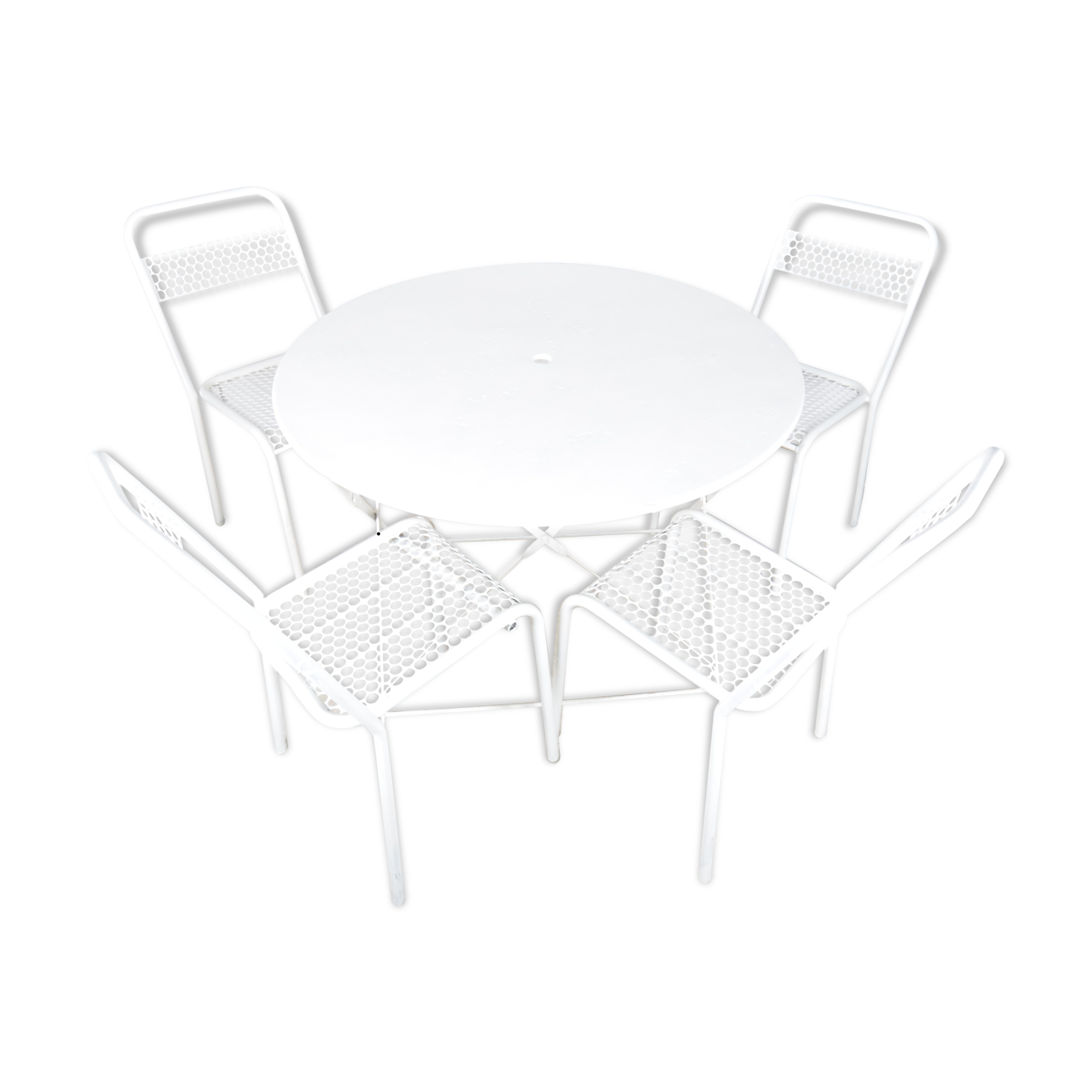 Garden set - 4 René Malaval chairs and table