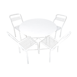 Garden set - 4 René Malaval chairs and table