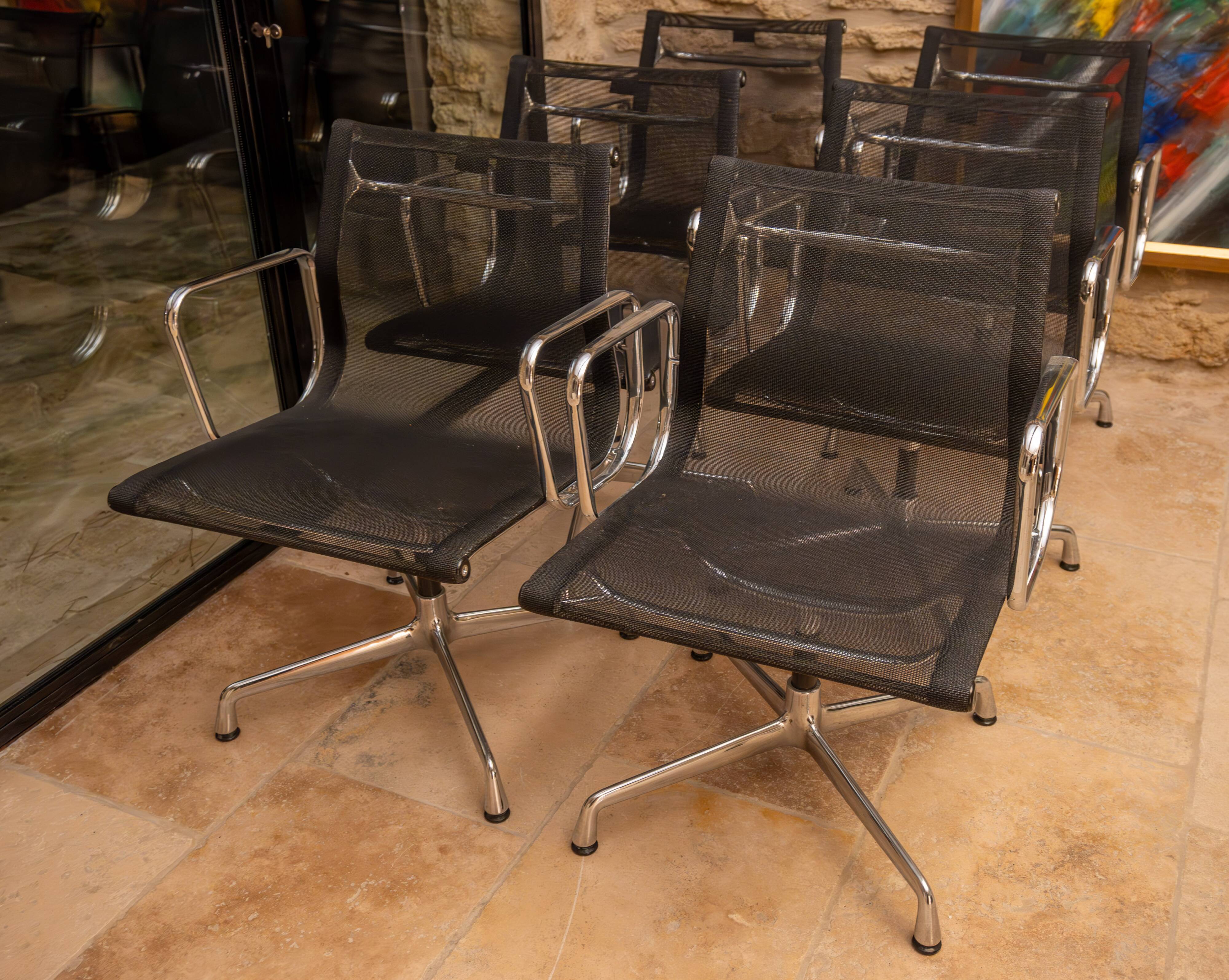 Vitra Aluminum Chair EA108 - Charles Eames: Set of 6