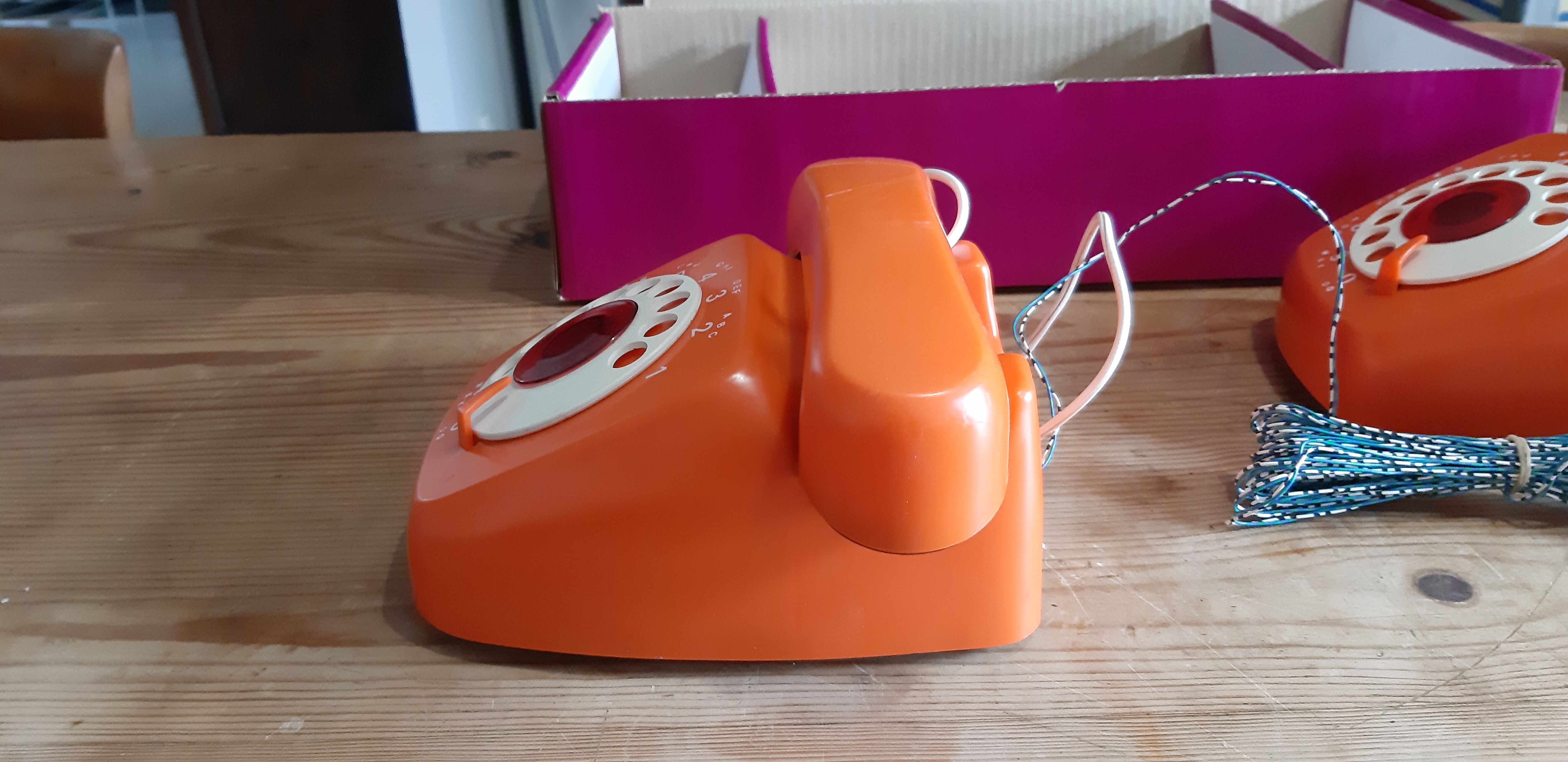 Pair of Vintage Phones , Children's Toy