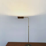 1970s adjustable brass floor lamp by Florian Schulz