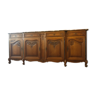 Sideboard in solid oak Regency style