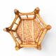 Ensemble de 4 petites tables en rotin